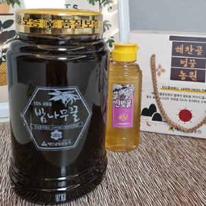 국내산 밤나무꿀 2400g (100%숙성생꿀)