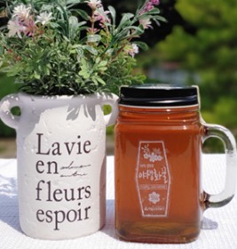 야생화 핸들 컵꿀 550g (숙성한꿀)