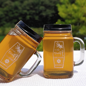 피나무 핸들 컵꿀 550g  (100%숙성생꿀)