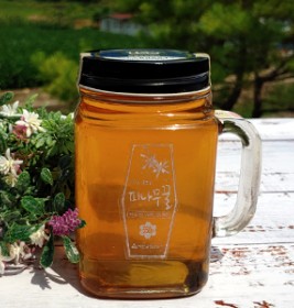 피나무 핸들 컵꿀 550g  (100%숙성생꿀)