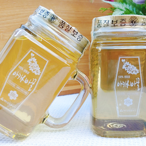 아카시아 핸들 컵꿀 550g (100%숙성생꿀) 25년 햇꿀