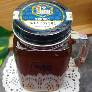 산딸기 핸들컵꿀 550g (100%숙성생꿀)